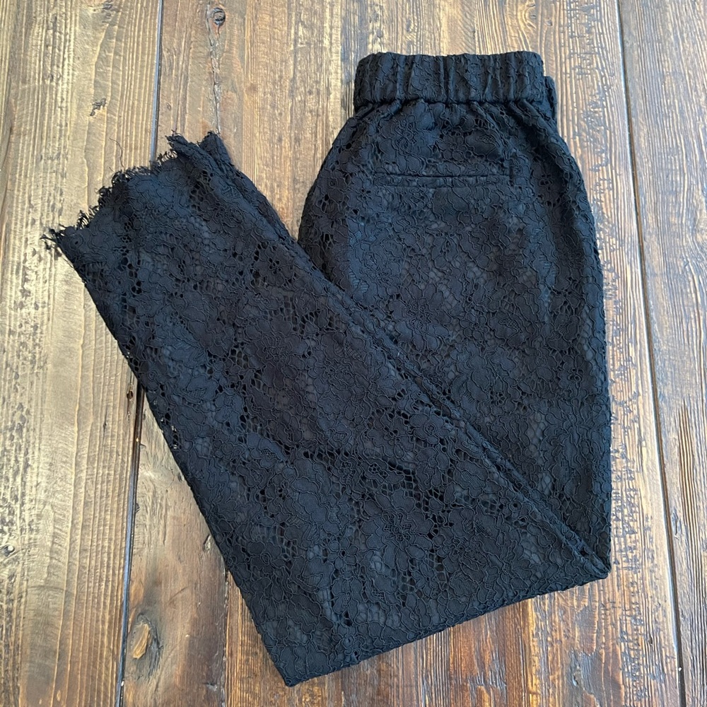 J Crew Lined Lace Pants
